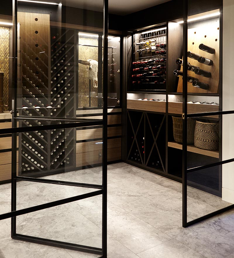 Wine Cellar - Hilltop Harbour by Hare + Klein Interior Design