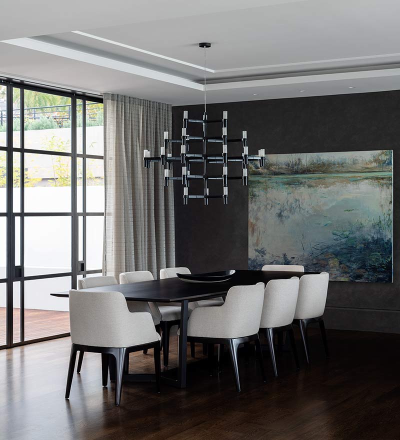 Tranquil Bay Hare + Klein Dining Room